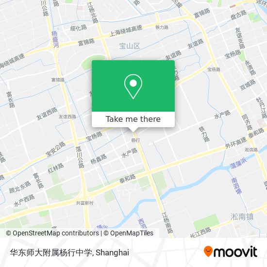 华东师大附属杨行中学 map