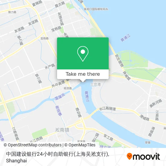 中国建设银行24小时自助银行(上海吴淞支行) map