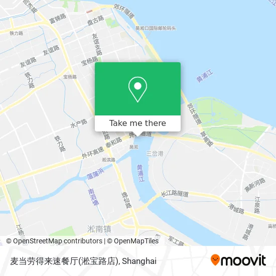 麦当劳得来速餐厅(淞宝路店) map