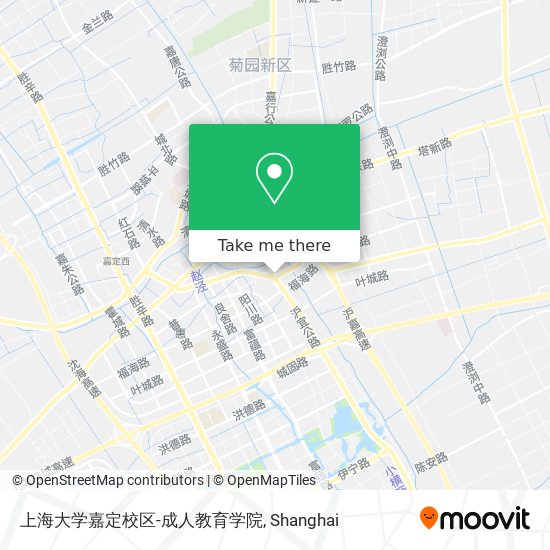 上海大学嘉定校区-成人教育学院 map