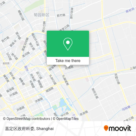 嘉定区政府科委 map