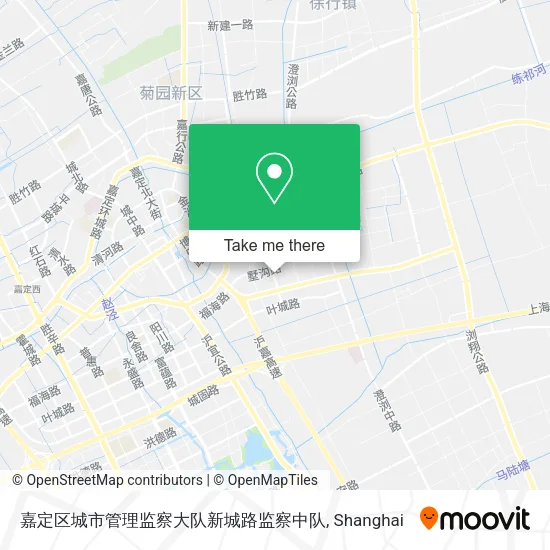 嘉定区城市管理监察大队新城路监察中队 map