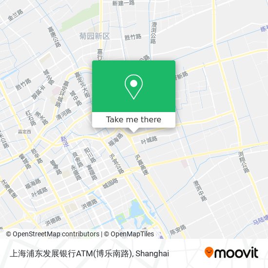 上海浦东发展银行ATM(博乐南路) map