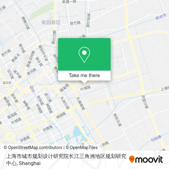 上海市城市规划设计研究院长江三角洲地区规划研究中心 map