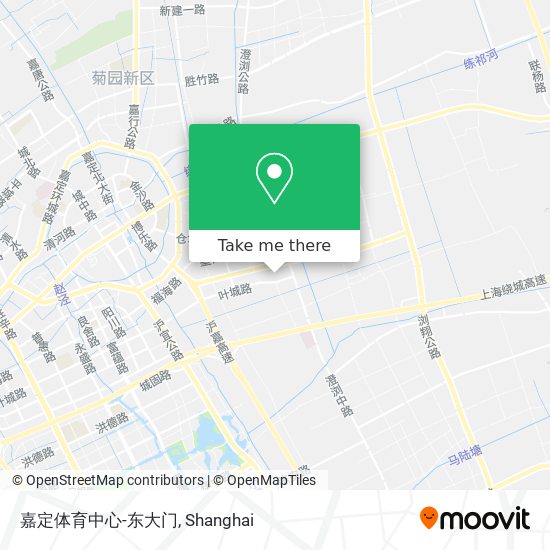 嘉定体育中心-东大门 map