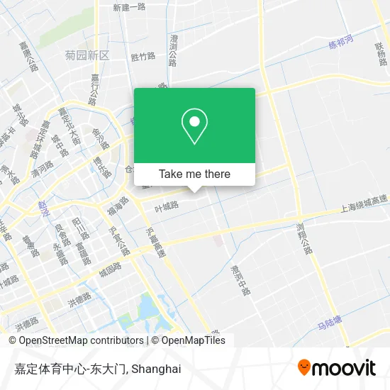 嘉定体育中心-东大门 map