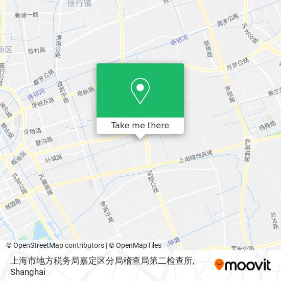 上海市地方税务局嘉定区分局稽查局第二检查所 map
