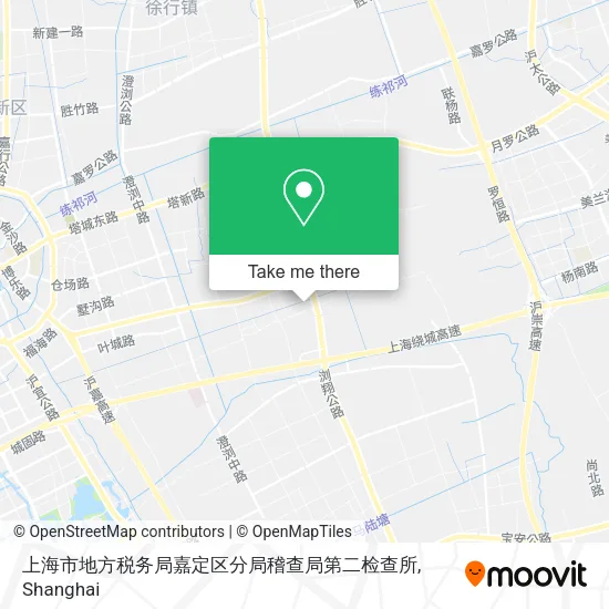 上海市地方税务局嘉定区分局稽查局第二检查所 map
