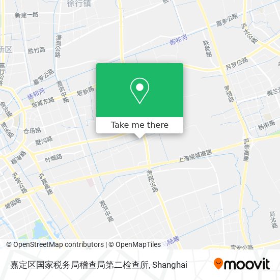 嘉定区国家税务局稽查局第二检查所 map