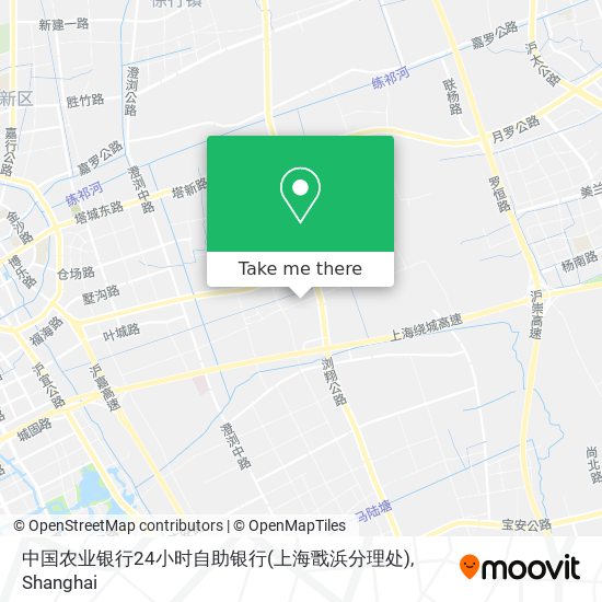 中国农业银行24小时自助银行(上海戬浜分理处) map