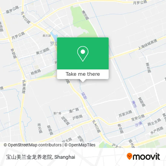 宝山美兰金龙养老院 map