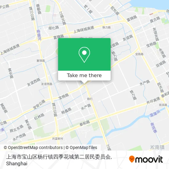 上海市宝山区杨行镇四季花城第二居民委员会 map