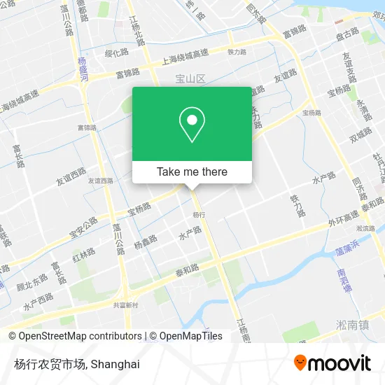 杨行农贸市场 map