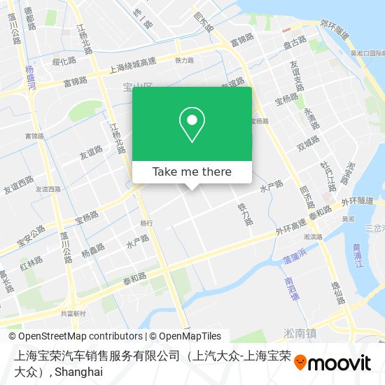 上海宝荣汽车销售服务有限公司（上汽大众-上海宝荣大众） map