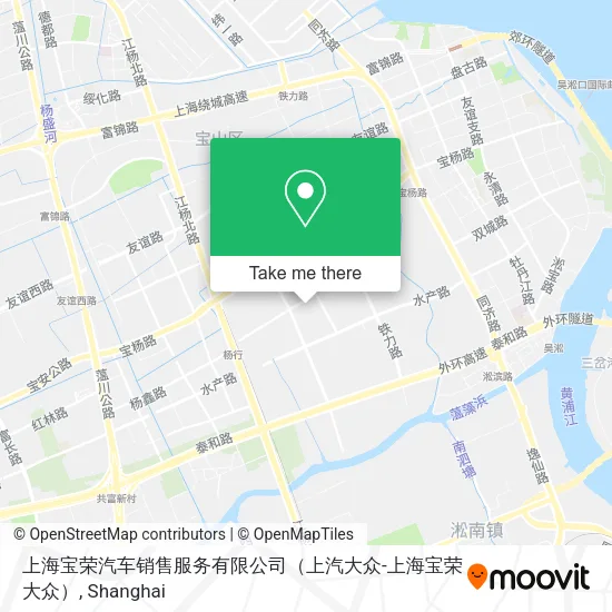 上海宝荣汽车销售服务有限公司（上汽大众-上海宝荣大众） map