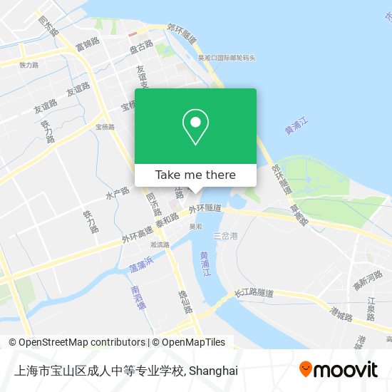 上海市宝山区成人中等专业学校 map