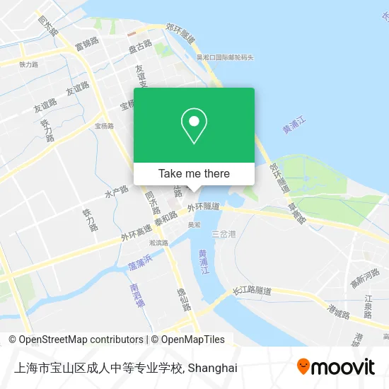 上海市宝山区成人中等专业学校 map