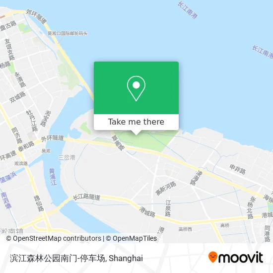 滨江森林公园南门-停车场 map