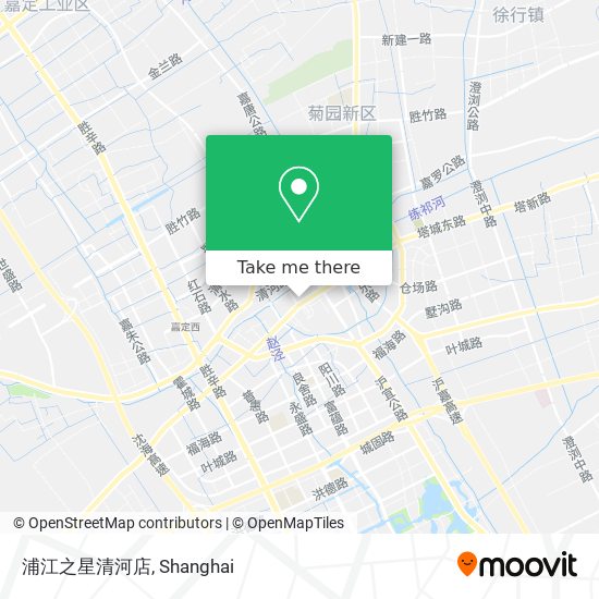 浦江之星清河店 map