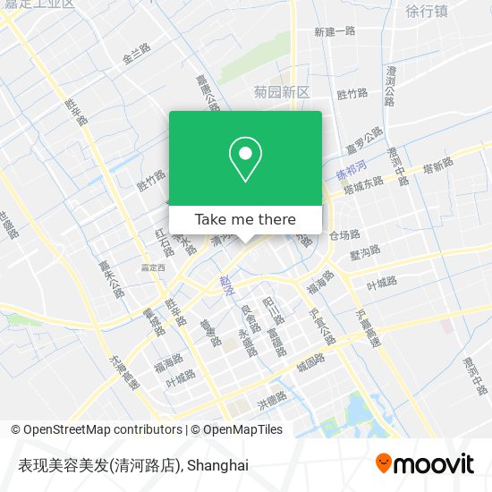 表现美容美发(清河路店) map