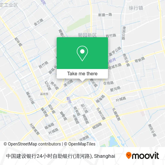 中国建设银行24小时自助银行(清河路) map