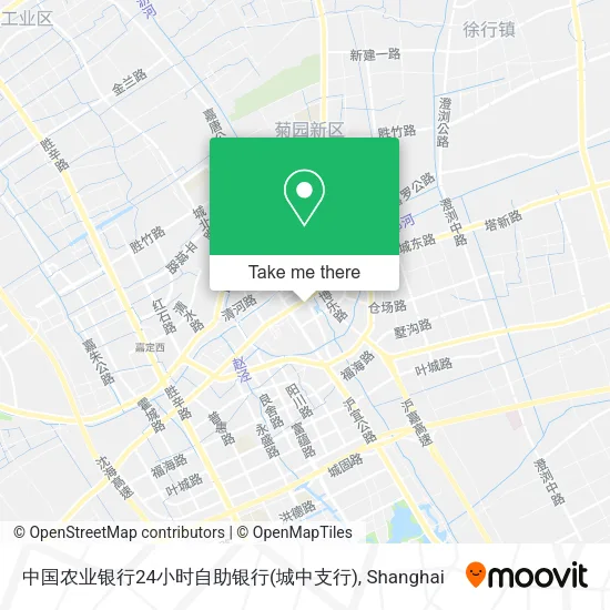中国农业银行24小时自助银行(城中支行) map