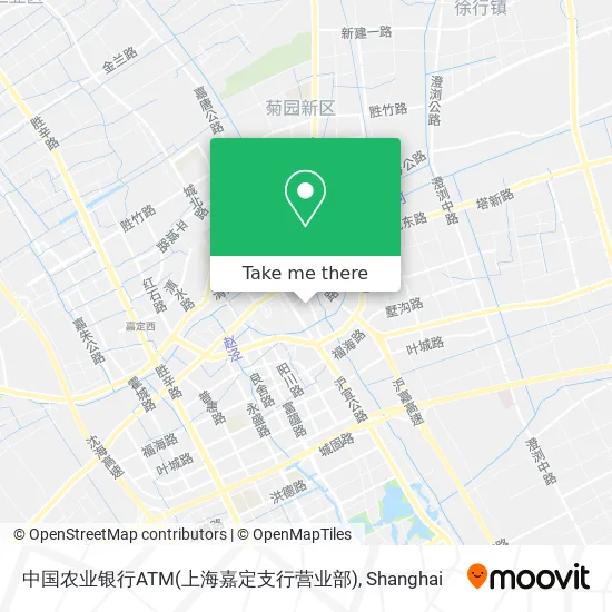 中国农业银行ATM(上海嘉定支行营业部) map