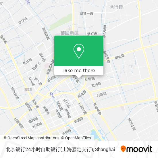 北京银行24小时自助银行(上海嘉定支行) map