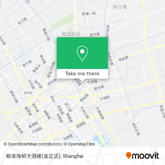 榕港海鲜大酒楼(嘉定店) map