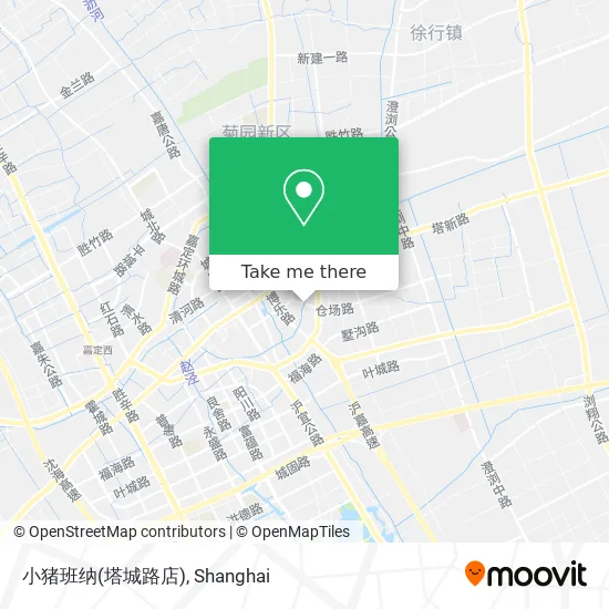 小猪班纳(塔城路店) map