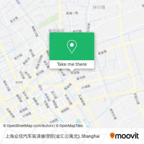 上海众信汽车装潢修理部(金汇公寓北) map