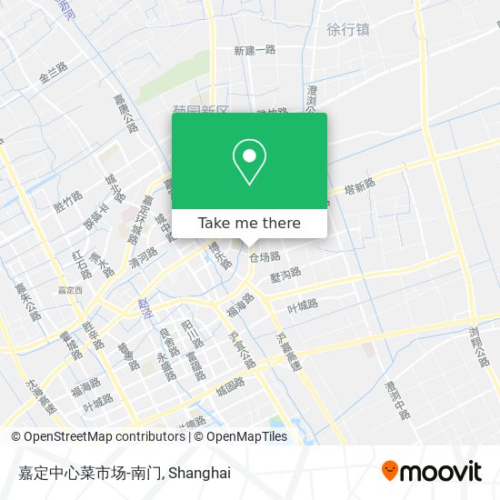 嘉定中心菜市场-南门 map