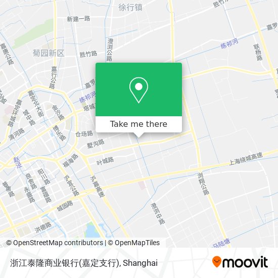 浙江泰隆商业银行(嘉定支行) map