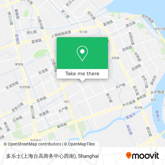 多乐士(上海台高商务中心西南) map