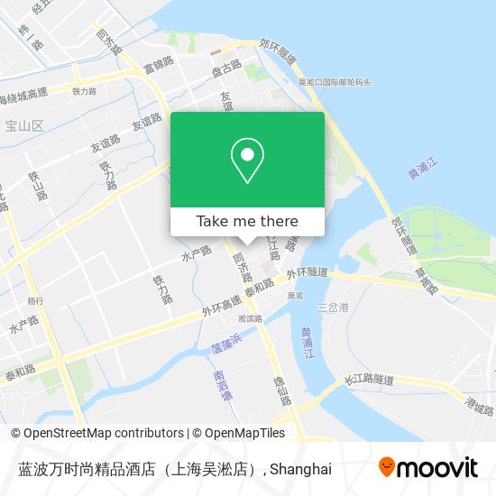 蓝波万时尚精品酒店（上海吴淞店） map