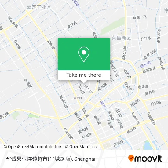 华诚果业连锁超市(平城路店) map