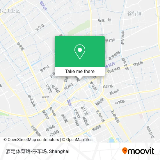 嘉定体育馆-停车场 map