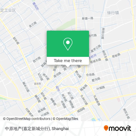 中原地产(嘉定新城分行) map