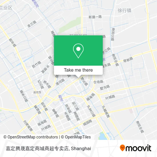 嘉定腾晟嘉定商城商超专卖店 map
