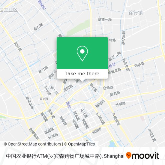 中国农业银行ATM(罗宾森购物广场城中路) map