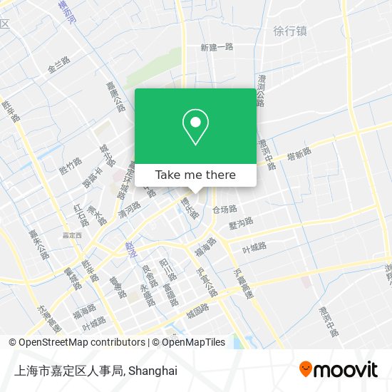 上海市嘉定区人事局 map