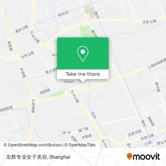 东辉专业女子美容 map