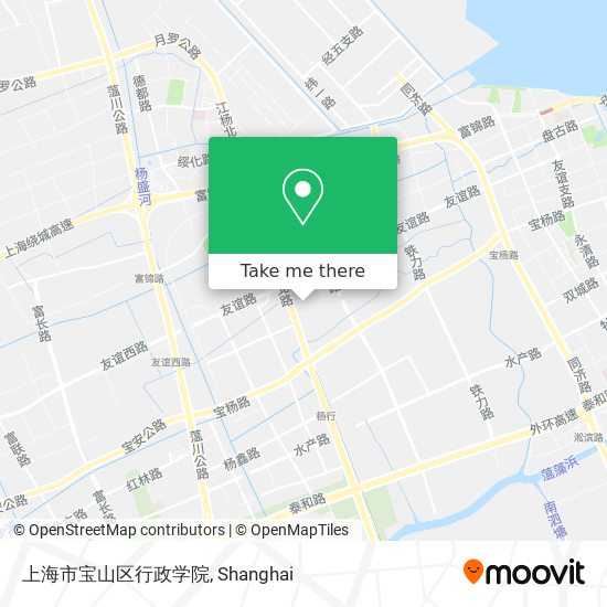 上海市宝山区行政学院 map
