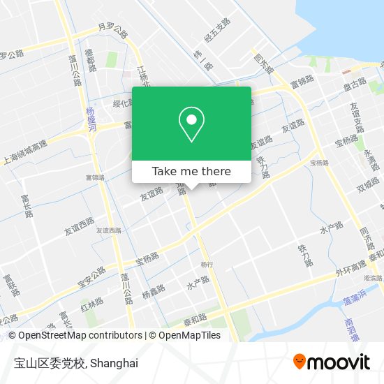 宝山区委党校 map