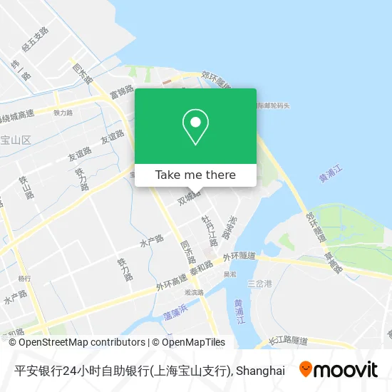 平安银行24小时自助银行(上海宝山支行) map