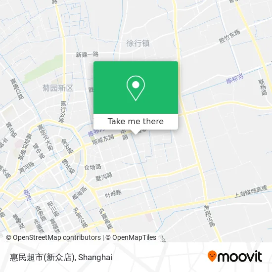 惠民超市(新众店) map