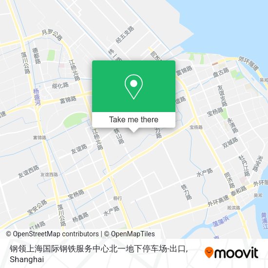 钢领上海国际钢铁服务中心北一地下停车场-出口 map