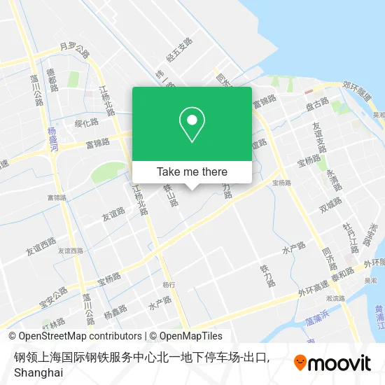 钢领上海国际钢铁服务中心北一地下停车场-出口 map