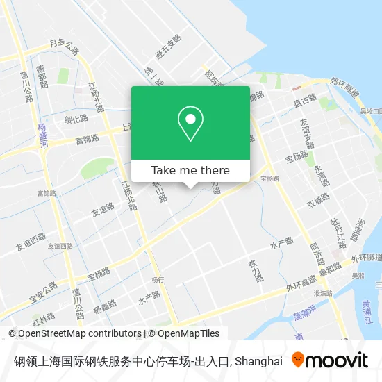 钢领上海国际钢铁服务中心停车场-出入口 map