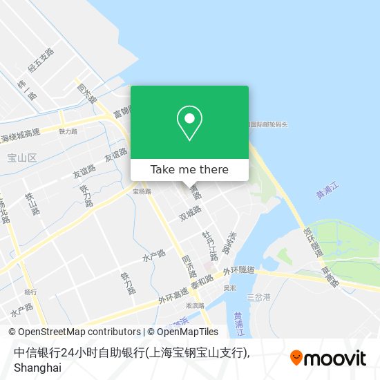 中信银行24小时自助银行(上海宝钢宝山支行) map